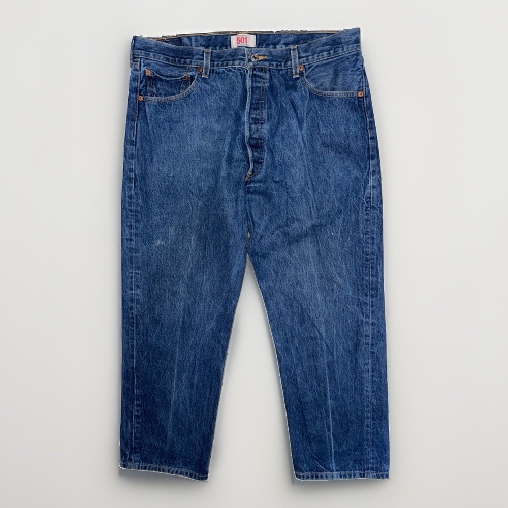 Vintage Levis 501 Jeans Mens 38x30 Blue Button Fly Mexico Y2K Straight Leg 36x27